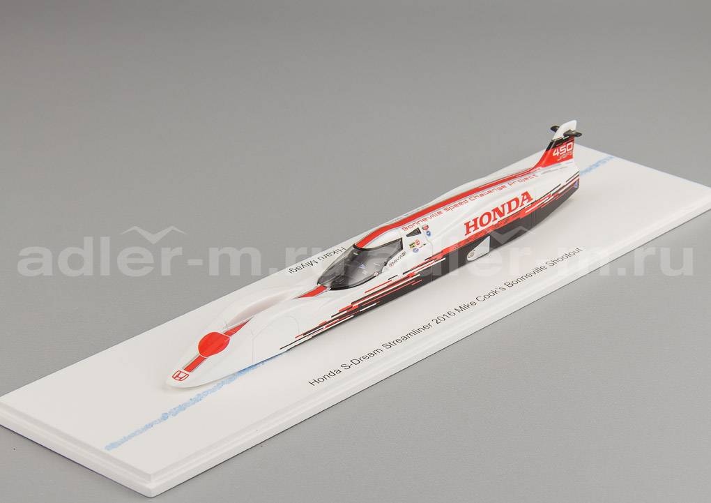 BIZARRE 1:43 Honda S-Dream Streamliner 2016 LSR 261.966 MPH Hikaru Miyagi B1062
