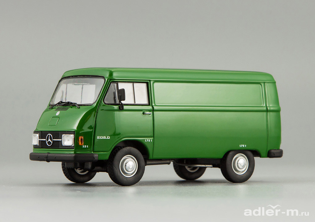 PREMIUM CLASSIXXS 1:43 Mercedes-Benz 206 Box Wagon 1970 (green) PCL13501