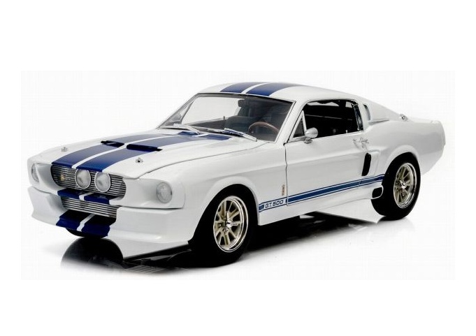 GREENLIGHT 1:18 Shelby GT500 - 1967 (white with blue stripes) 12929