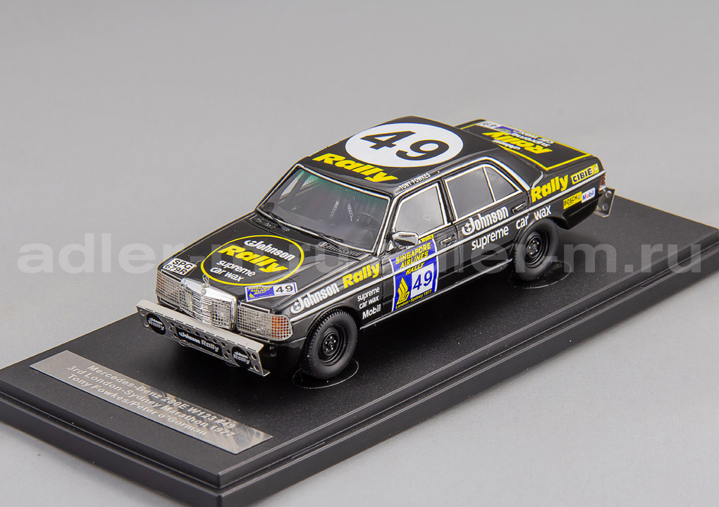 MATRIX 1:43 Mercedes-Benz W123 #49 3rd London-Sydney Marathon - 1977 MXR41302-022