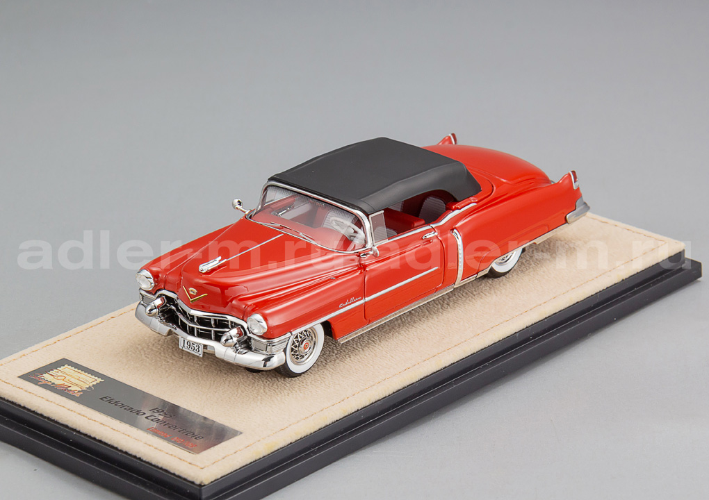 GLM + STAMP MODELS 1:43 Cadillac Eldorado Convertible Closed roof - 1953 (azetec red) STM53004