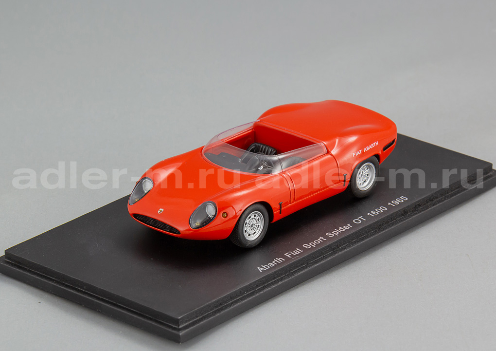 SPARK 1:43 Abarth Fiat Sport Spider OT 1600 1965 (red) S1319