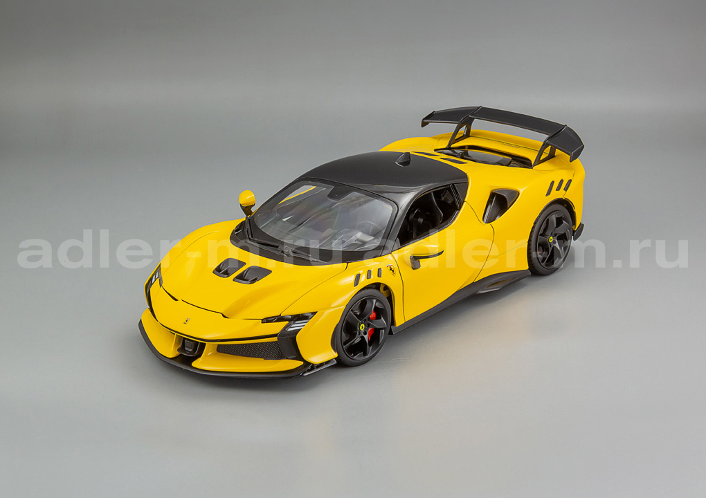 BBURAGO 1:18 Ferrari SF90XX Stradale - 2024 (yellow) BU18-16020Y