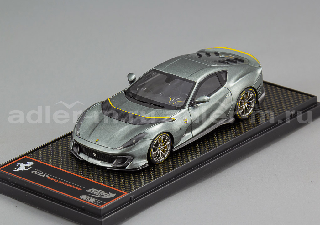 BBR MODELS 1:43 Ferrari 812 Competizione - 2021 (grigio coburn) BBRC259A2