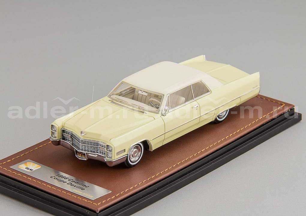 GLM 1:43 Cadillac Coupé DeVille - 1966 (cream) GLM120102