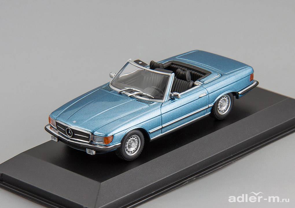 MINICHAMPS (MAXICHAMPS) 1:43 Mercedes-Benz 350 SL (R107) 1974 (light blue metallic) 940033430