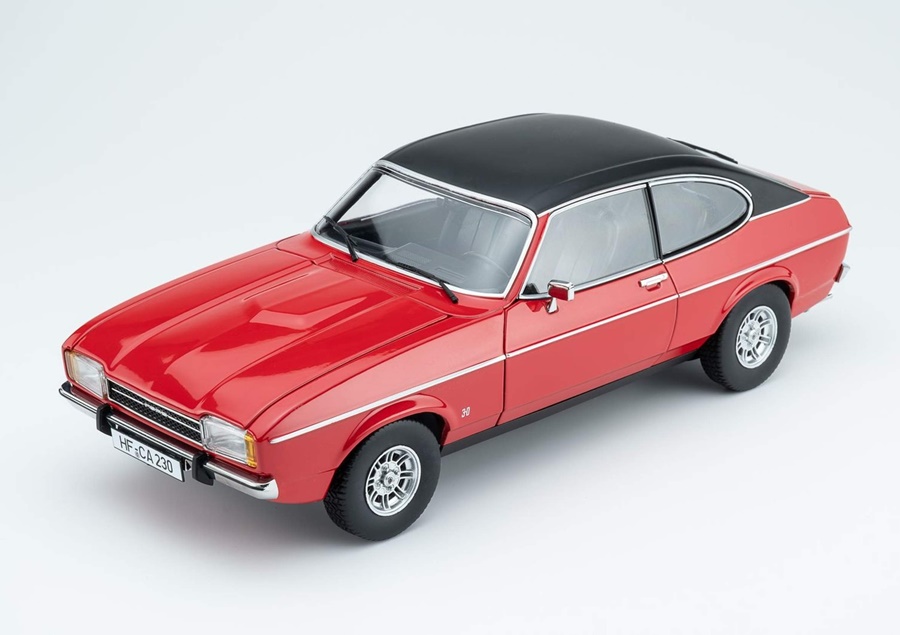 TOURING 1:18 Ford Capri II Ghia 3.0 - 1974 - 1977 (spanisch red / black) 18081201