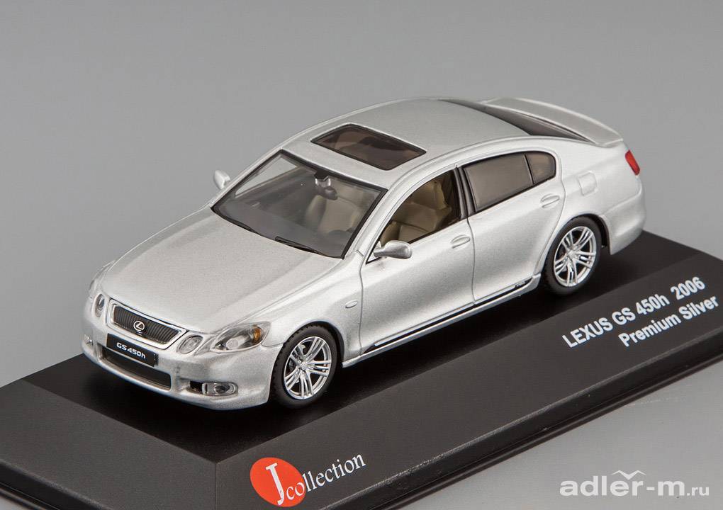 J-COLLECTION 1:43 Lexus GS 450 Hybrid Premium 2006 (silver) JC114