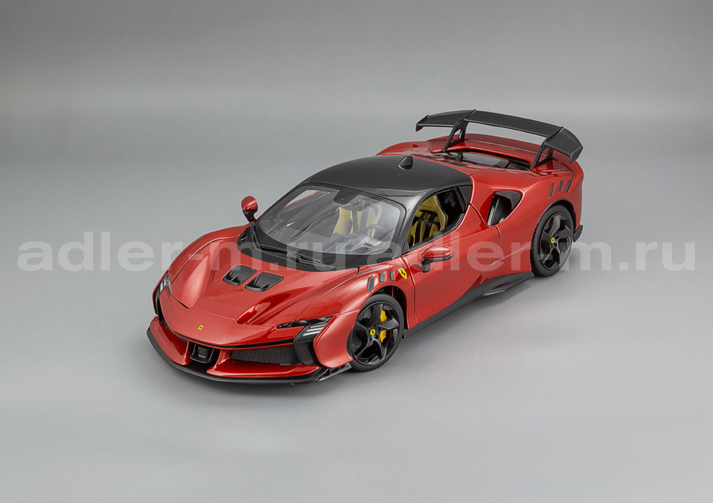 BBURAGO 1:18 Ferrari SF90XX Stradale - 2024 (rosso magna / black) BU18-16020R