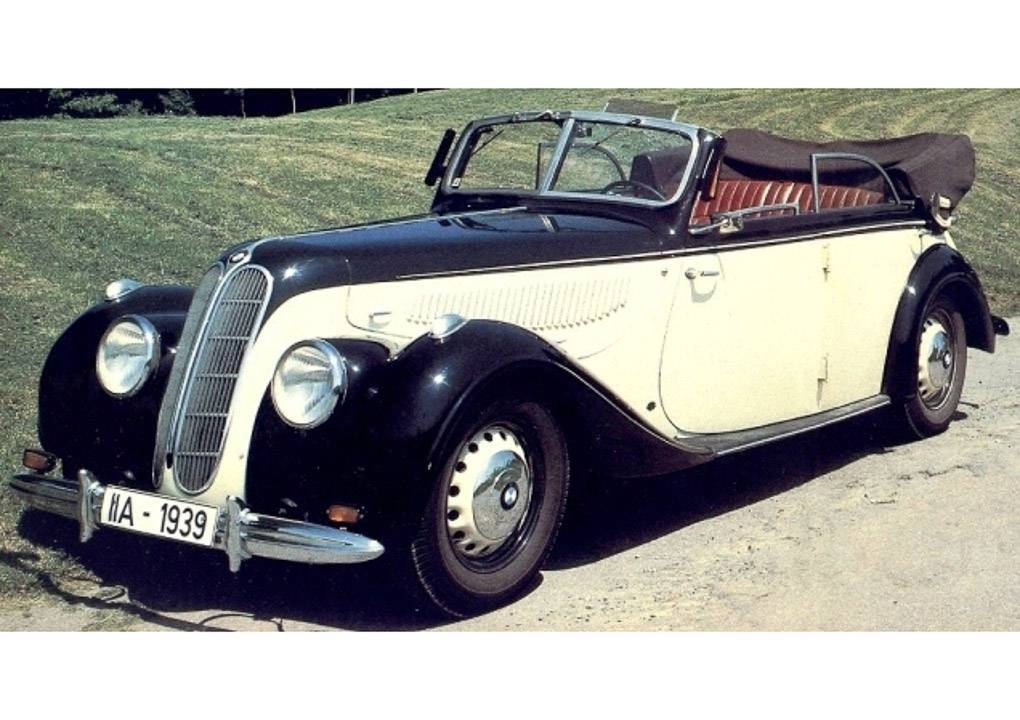ESVAL MODELS 1:43 BMW 335 Cabriolet D open roof 1939 (beige / black) EMGEBMW431A