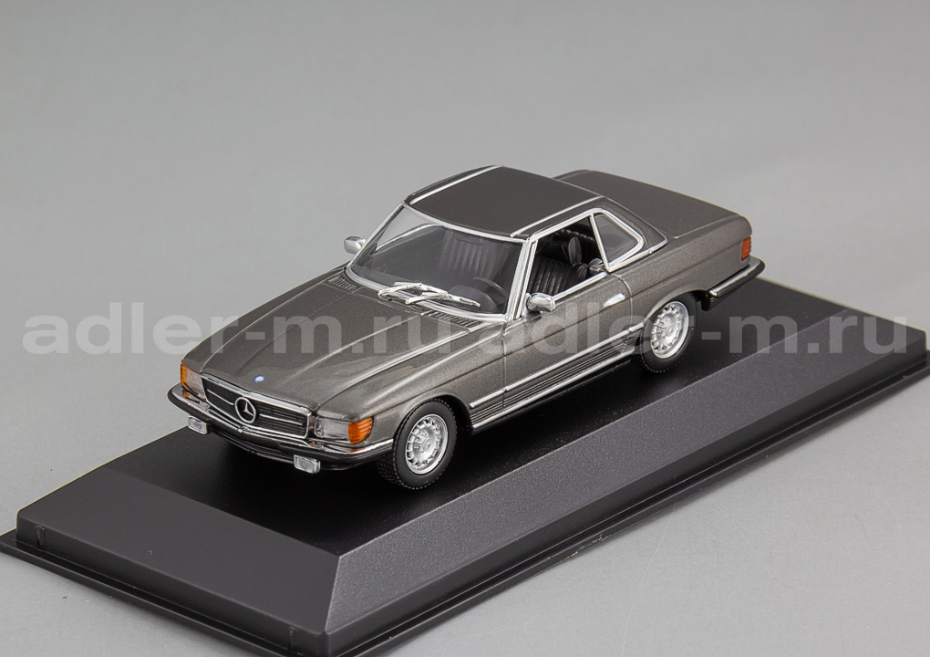 MINICHAMPS (MAXICHAMPS) 1:43 Mercedes-Benz 350 SL Cabriolet Hardtop (R107) – 1974 (grey) 940033451