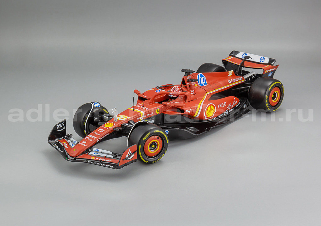 BBURAGO 1:18 Ferrari F1 SF-24 Team Scuderia Ferrari #16 Winner Italien Monza GP 2024 - C. Leclerc BU16815-L-MONZA