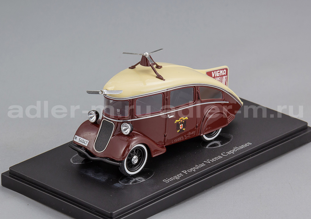 AUTOCULT 1:43 Singer Popular Viena Capellanes (GB/E 1935) (red-ivory) ATC08023
