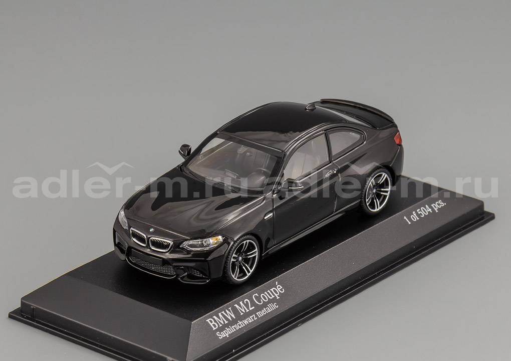 MINICHAMPS 1:43 BMW M2 2016 (blackmet) 410026101
