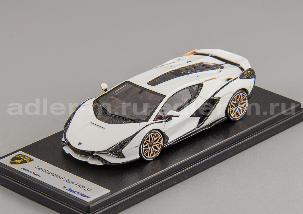 LOOKSMART 1:43 Lamborghini Sian FKP 37 (bianco) LS507F