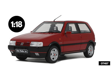 Fiat 1:18 Fiat Uno Turbo i.e - 1990 (Rosso Racing) OT487