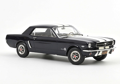 Ford 1:18 Ford Mustang Coupe - 1966 (Nightmist Blue Metallic) 182805