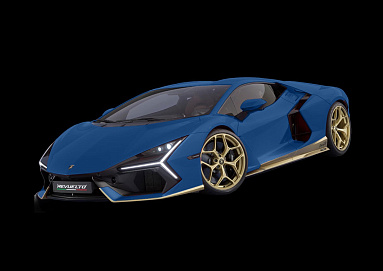 Lamborghini 1:43 Lamborghini Revuelto "Miura 60°" Homage (Blu Tahiti / Gold) LS543MHB