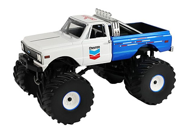 Chevrolet 1:43 Chevrolet K-10 Monster Truck "Chevron 150th Anniversary" Bigfoot 1972 (white / blue) 88063
