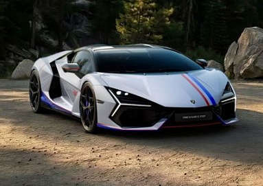 Lamborghini 1:43 Lamborghini Revuelto NA63 (Bianco Sideralis with Livery) LS543NA63B