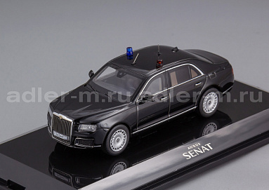 AURUS 1:43 AURUS SENAT, ФСО г. Москва "ГОН" - 2022 (universe black) MM_412305