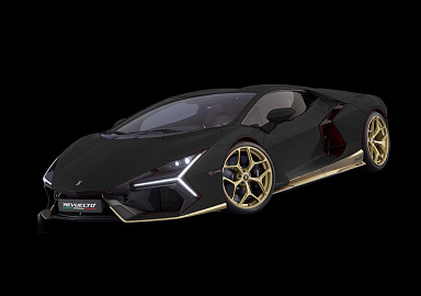 Lamborghini 1:43 Lamborghini Revuelto "Miura 60°" Homage (Nero Noctis / Gold) LS543MHC