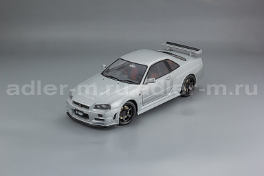Nissan 1:18 Nissan Skyline R34 GT-R (silver met) S1804312